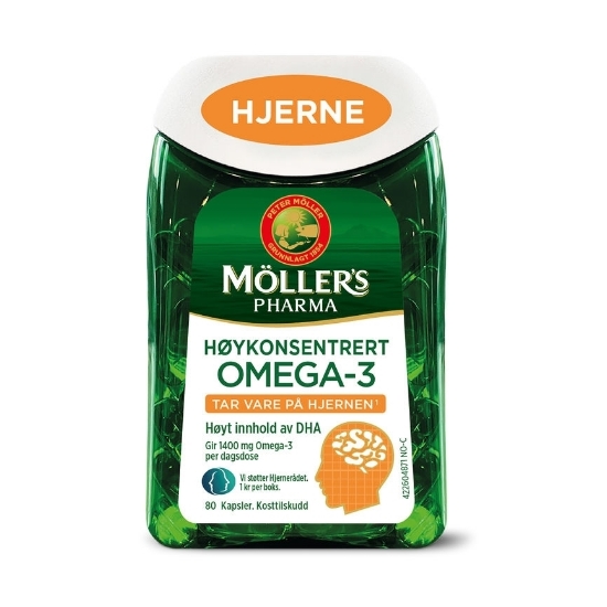 Møllers pharma hjerne kapsler - 80 kapsler