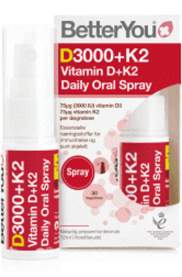 BetterYou Vitamin D + K2 Oral Spray 12 ml