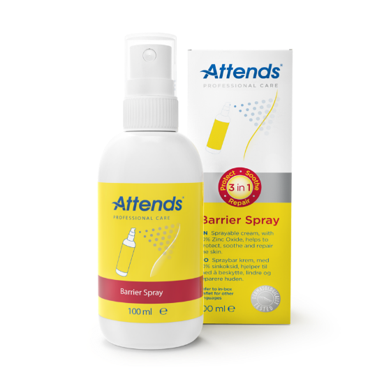 Attends barrierefilm spray – hudbeskyttelse ved inkontinens
