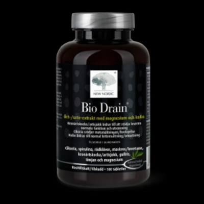 BioDrain 180 tabletter – Naturlig utrensing med urter