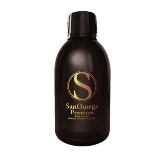 SanOmega Premium Sitrus – Omega-3 med vitaminer og frisk smak