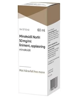 Bilde av Minoksidil Norfri Liniment 50mg/ml 60 ml