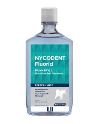 Bilde av Nycodent Fluorid 0,2% munnskyll peppermynte 500 ml