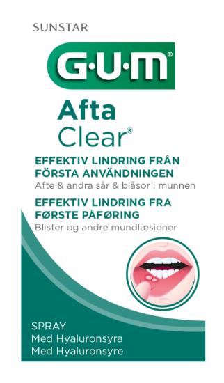 Gum afta clear spray 15ml