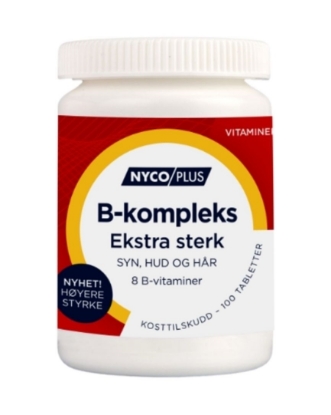Bilde av Nycoplus B-kompleks tabletter ekstra sterk 100 stk-