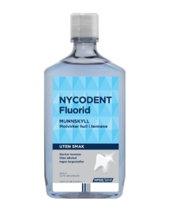 Bilde av Nycodent Fluorid 0,2% munnskyll uten smak 500 ml
