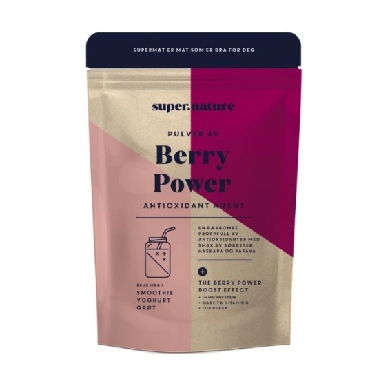 Supernature Berry Power bærpulver – 150 gram