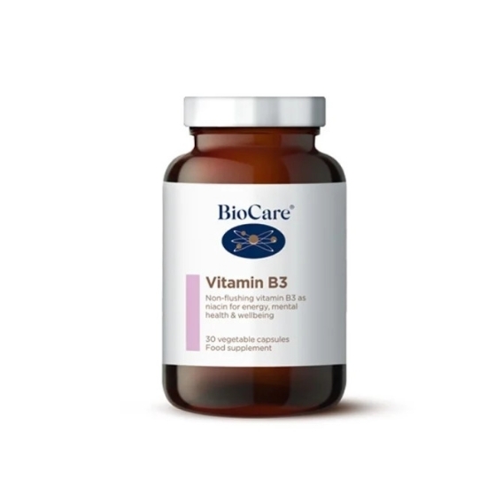 BioCare Vitamin B3 (Nikotinamid) 100mg 30 vegkapsler