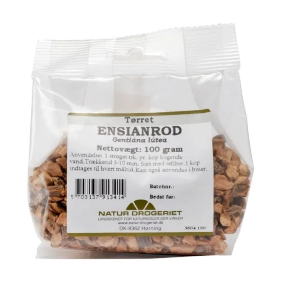 Gentianarot Gentiana lutea 100 g tørket urt med karakteristisk bitter smak