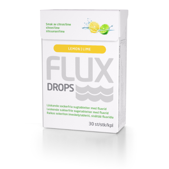 Flux Drops Sugetabletter Lime & Sitron 30 stk