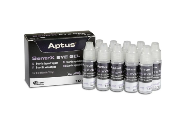 Aptus Sentrx Eye Gel 10 × 3 ml – øyegel for hund og kat