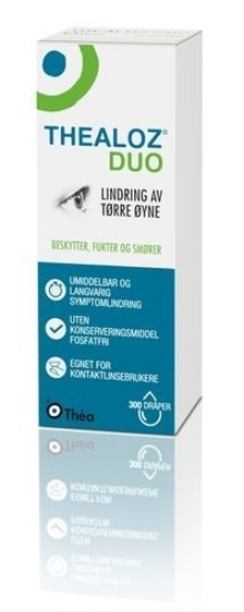 Thealoz Duo øyedråper 10 ml – Fukt og cellebeskyttelse uten konserveringsmidler