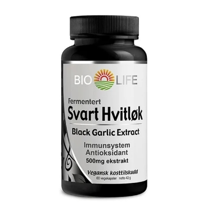 Bilde av Bio Life Fermentert Svart Hvitløk 60 kapsler