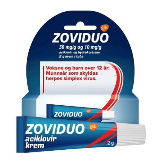 Bilde av Zoviduo 50+10 mg/g krem (2 g)