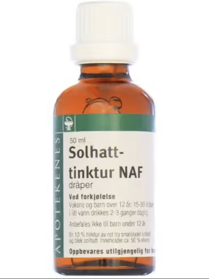 Bilde av Solhattinktur NAF Dråper 50ml