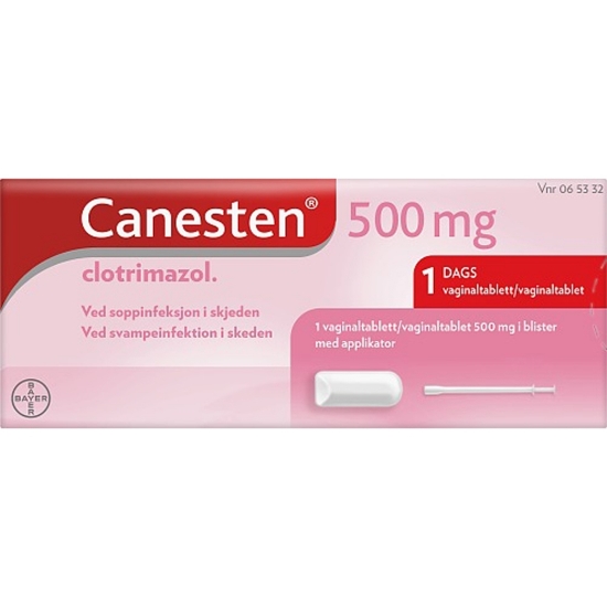Bilde av Canesten vaginalkapsel 500mg m/applikator