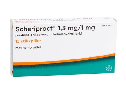 Bilde av Scheriproct Stikkpille 1,3/1mg 12 stk