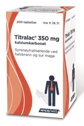 Titralac Tabletter 350mg, 50 stk I Apotekhjem I Rask, rimelig og trygg ...