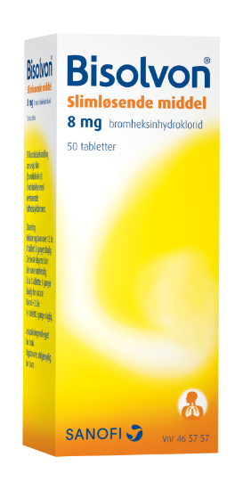 Bilde av Bisolvon Tabletter 8mg 50stk