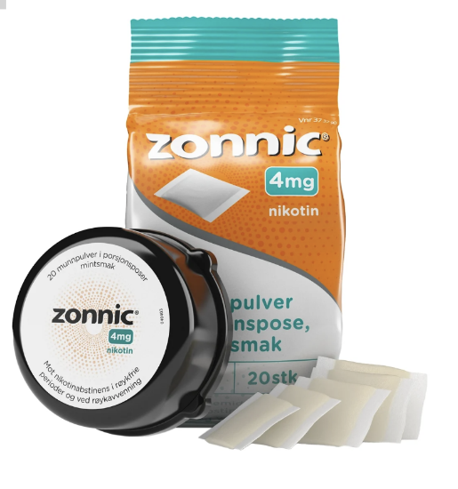 Bilde av Zonnic Munnpulver 4 mg Mint (20 poser)