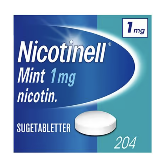Nicotinell Sugetabletter 1mg Mint 204 stk
