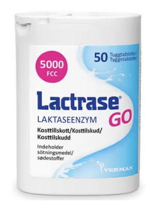 Bilde av Lactrase Go Tyggetabletter