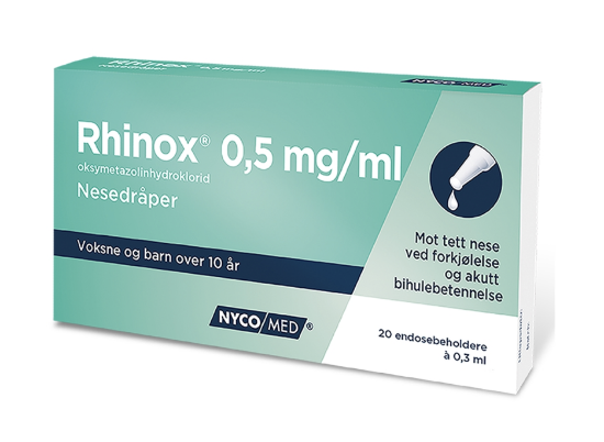 Bilde av Rhinox Nesedråper 0,5mg/ml Endose