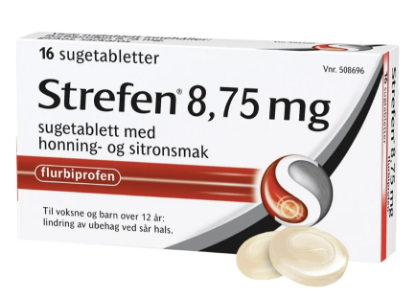 Bilde av Strefen Sugetabletter 8,75mg Honning & Sitron