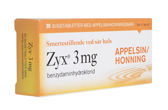 Bilde av Zyx Sugetabletter 3mg Appelsin/Honning (20 stk)