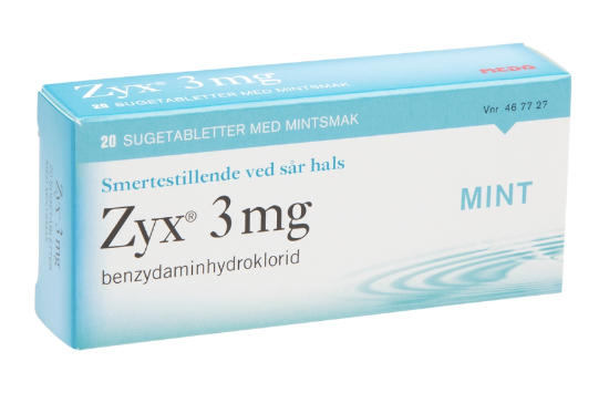 Bilde av Zyx Sugetabletter 3mg Mint (20 stk)