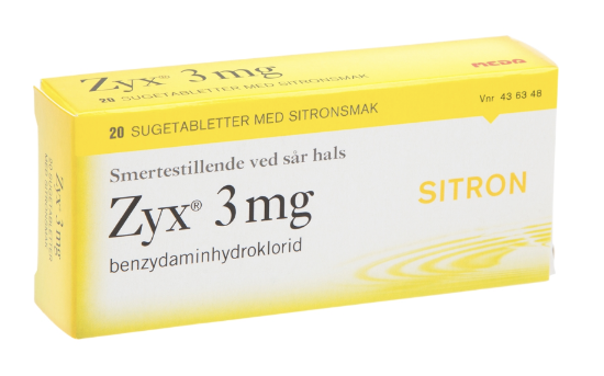 Bilde av Zyx Sugetabletter 3mg Sitron (20 stk)