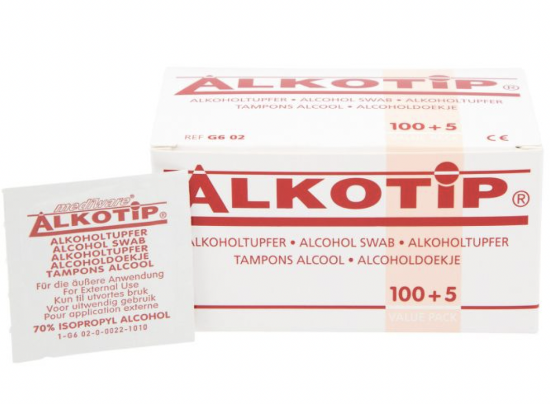 Alkotip injeksjonstørk 60x25mm 100 stk