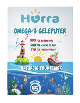 Bilde av Hurra Omega-3 geleputer 45stk
