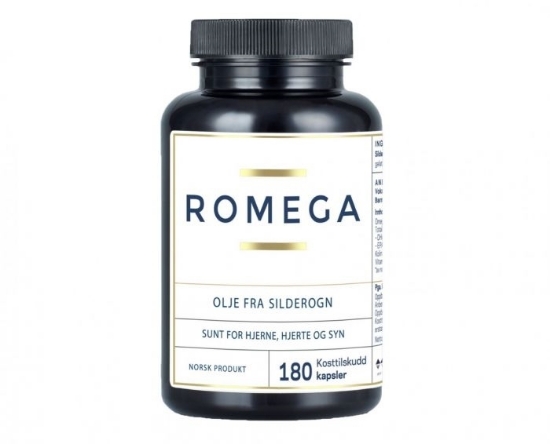 Romega Arctic Caviar Oil – Omega-3 fra silderogn  180 kapsler