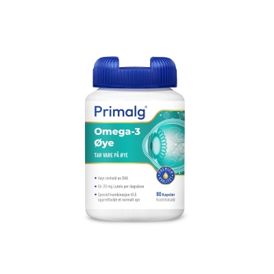 Primalg Omega-3 Øye 80kapsler