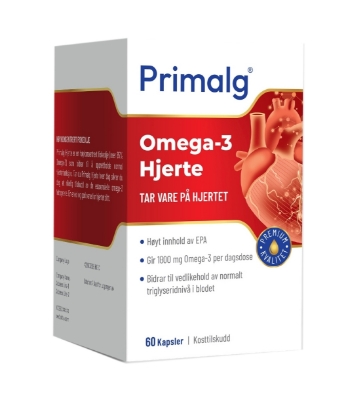 Primalg Hjerte 60 kapsler
