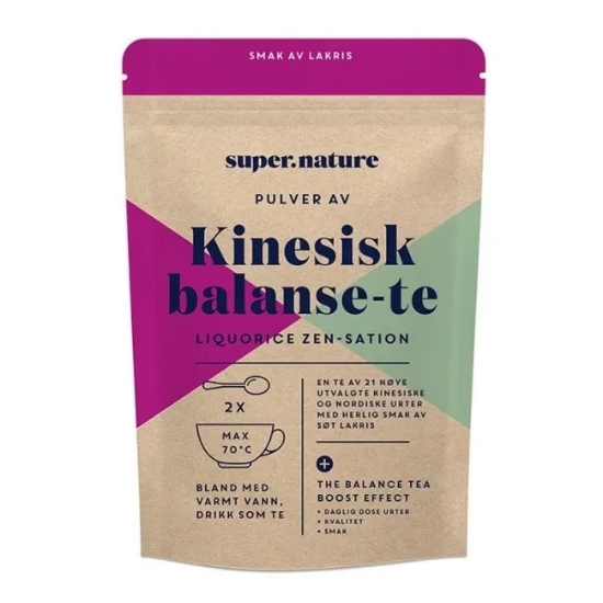 Supernature Kinesisk Balanse Te 160 g – urteblanding med 21 urter