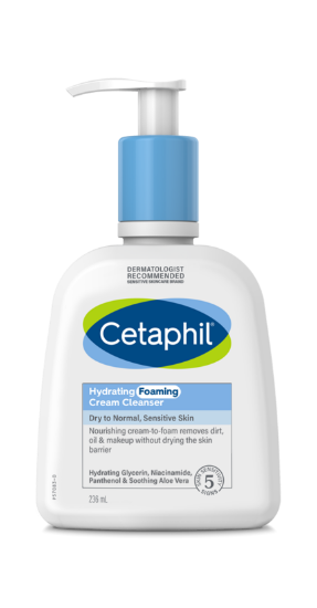 Cetaphil Hydrating Foaming Cream Cleanser 236 ml