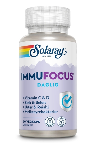 Solaray ImmuFocus Daglig 60 kapsler