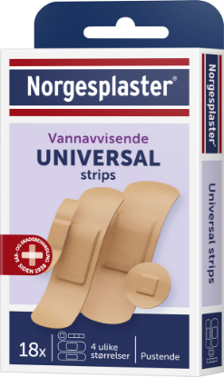 Bilde av Norgesplaster Universal Kvikk Strips 18 strips