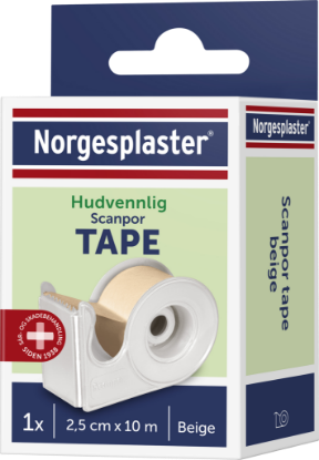 Bilde av Norgesplaster Scanpor 2,5cmx10m beige med dispenser