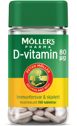 Bilde av Möller's Pharma D-vitamin 80 µg 150 stk