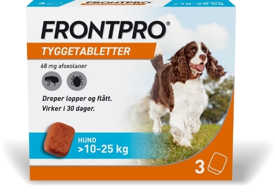Frontpro Vet 68 mg Hund 10-25 kg Tyggetabletter 3 stk