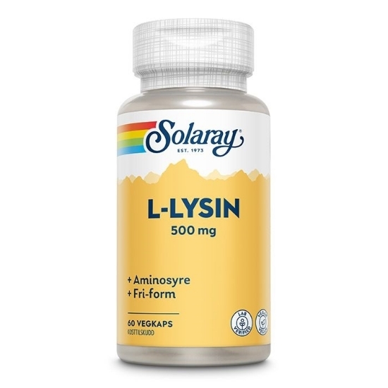 Solaray L‑lysin 500 mg 60 kapsler