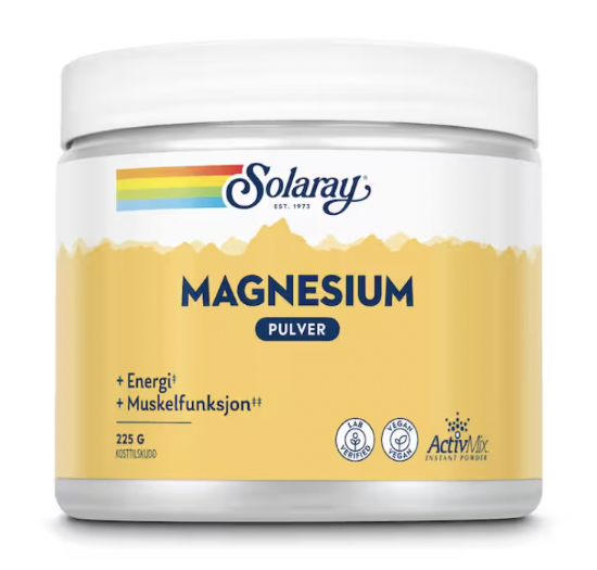 Solaray Magnesium pulver 225g