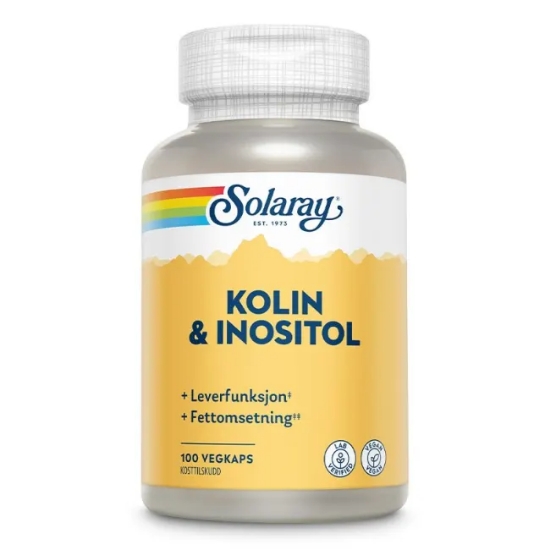 Solaray Kolin & Inositol 100 kapsler