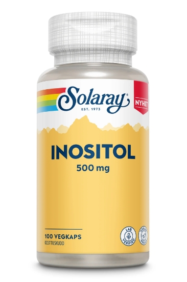 Solaray Inositol 500 mg 100 kapsler – Cellefunksjon, nervesystem & hormonsignalering