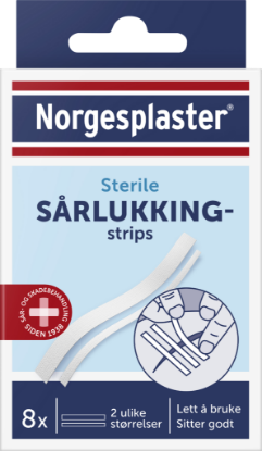 Bilde av Norgesplaster sårlukkingstrips 8s