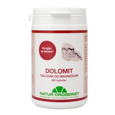 Kalk + Magnesium (Dolomit) 400tabletter | Vitamin1.no