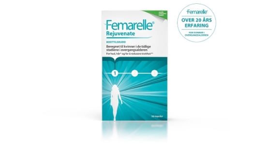 Femarelle Rejuvenate 40+ – Energi og balanse i overgangsalderen | 56 kapsler